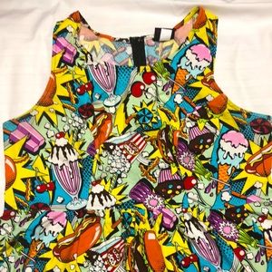 Pop art junk food dress size 1X